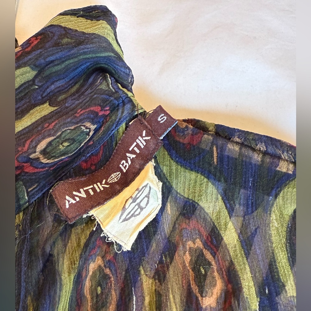 Antik Batik Multicolor Patterned Top - image 4